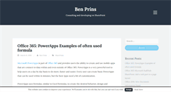 Desktop Screenshot of benprins.net