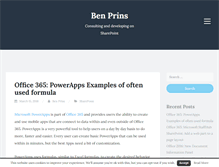Tablet Screenshot of benprins.net